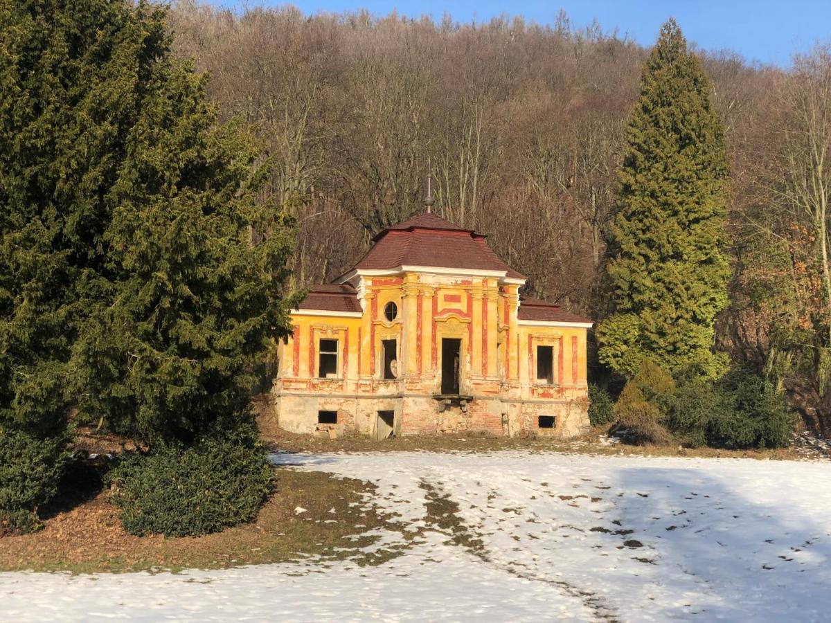 Pokoje V Chalupe Pod Milesovkou Velemin Exterior foto